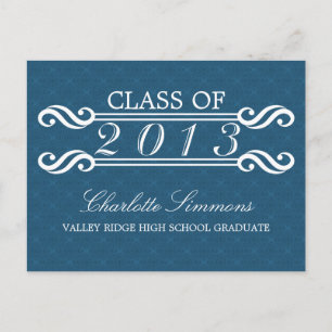 Tarjeta postal Fiesta Grad 2013 de Blue Vintage Da