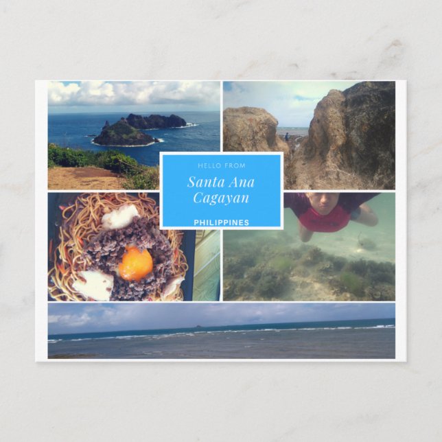 Tarjeta postal filipina Santa Ana, Cagayan #01 (Anverso)