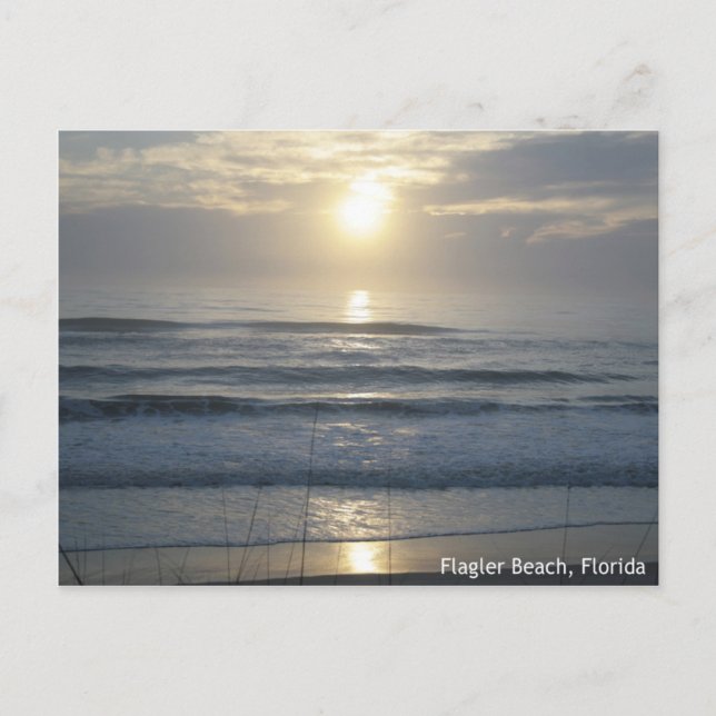 Tarjeta postal Flagler Beach Sunrise (Anverso)