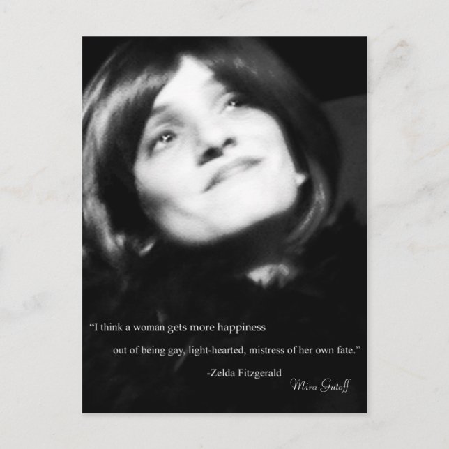 Tarjeta postal "Flapper" de Mira Gutoff (Anverso)