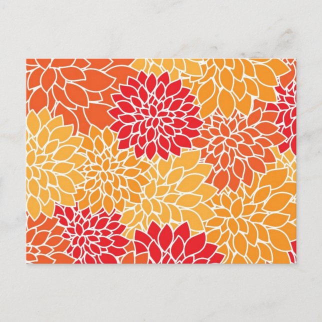 Tarjeta postal floral (Anverso)