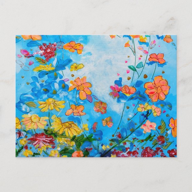 tarjeta postal floral (Anverso)