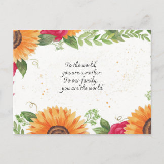 Tarjeta postal floral botánica – Tarjeta de felici