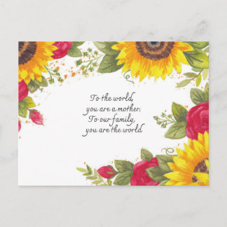 Tarjeta postal floral botánica – Tarjeta de felici