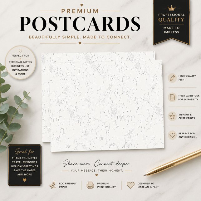 Tarjeta postal floral de lujo minimalista (Subido por el creador)