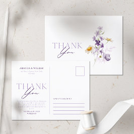 Tarjeta postal floral elegante