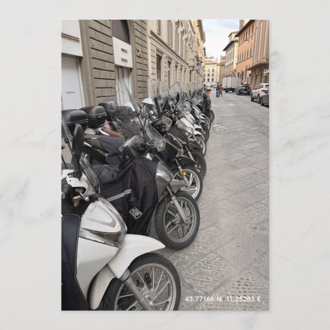 Tarjeta postal - Florencia, Italia (Anverso)