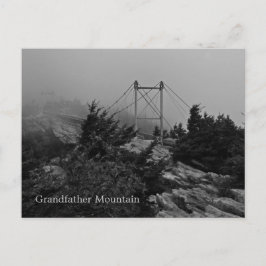 Tarjeta postal Foggy Bridge Grandfather Mountain