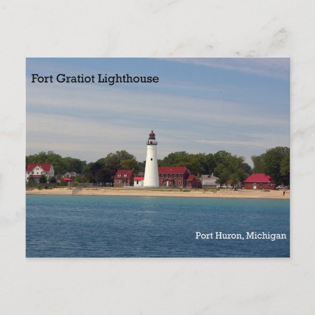 Tarjeta postal Fort Gratiot Lighthouse (Anverso)
