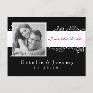 Tarjeta Postal Foto 03 Blanco Guardar la Fecha