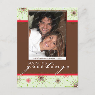 TARJETA POSTAL FOTOGRÁFICA DE TEMPORADA :: copo de
