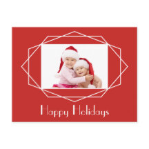 Tarjeta postal fotográfica geométrica Art Deco par