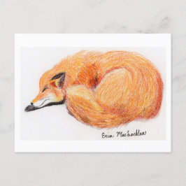 Tarjeta postal Fox de Sleeping