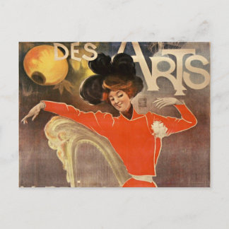 tarjeta postal francesa de estilo retro "cabaret d