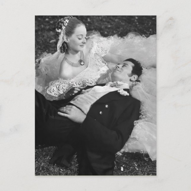 Tarjeta postal francesa de pareja romántica (Anverso)