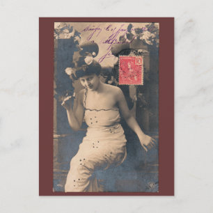 Tarjeta postal francesa vintage