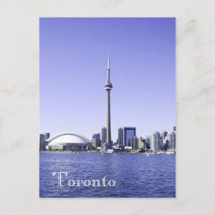Tarjeta postal frente al puerto de Toronto