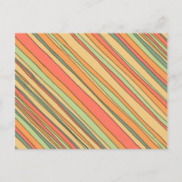 Tarjeta postal Funky Stripes