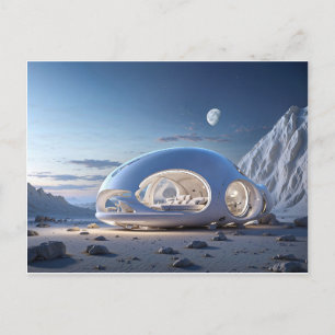TARJETA POSTAL FUTURISTA DE LA CASA POD PEQUEÑA