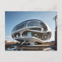 TARJETA POSTAL FUTURÍSTICA DE LA CASA POD