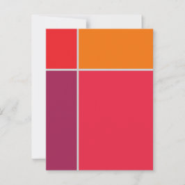 Tarjeta postal geométrica de bloques 2