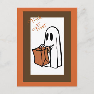 Tarjeta postal Ghost1 Invitación de Halloween