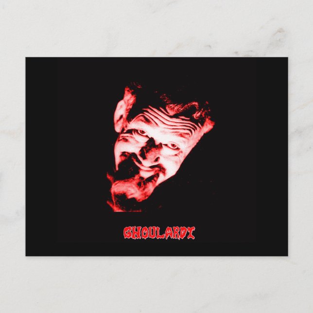 Tarjeta postal Ghoulardi (roja) (Anverso)