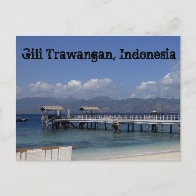 Tarjeta postal Gili Trawangan (Anverso)