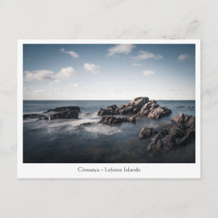 Tarjeta postal Gimsøya Lofoten Noruega