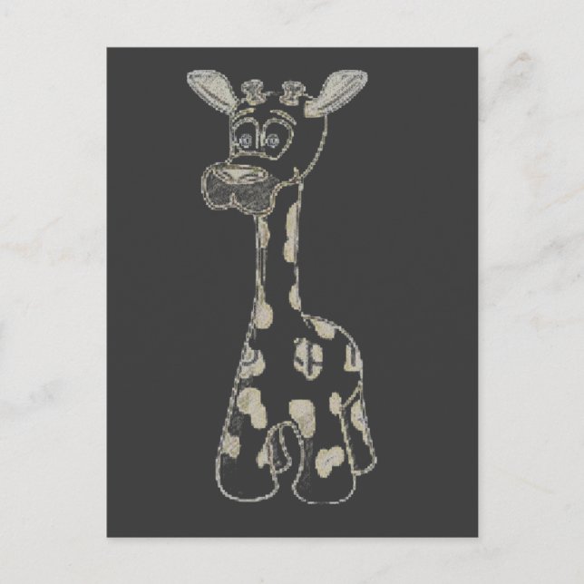 Tarjeta postal Giraffe (Anverso)