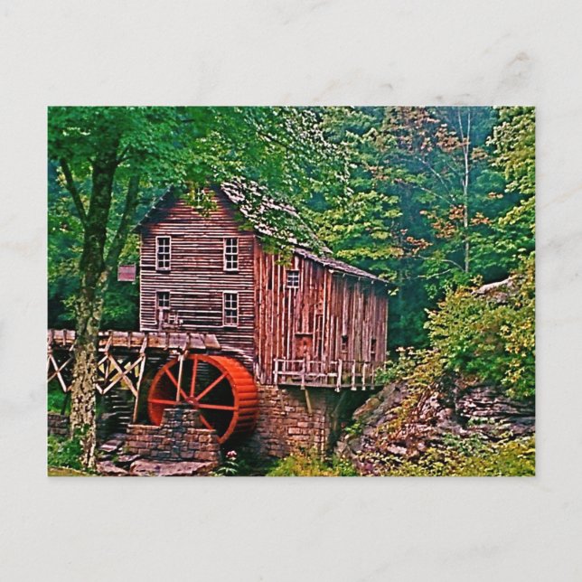 Tarjeta postal Glade Creek Grist Mill (Anverso)