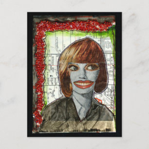 Tarjeta postal glamurosa