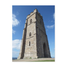 Tarjeta postal Glastonbury Tor Tower