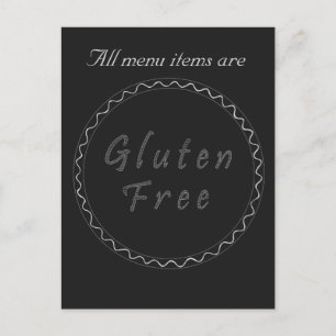 Tarjeta postal Gluten gratis