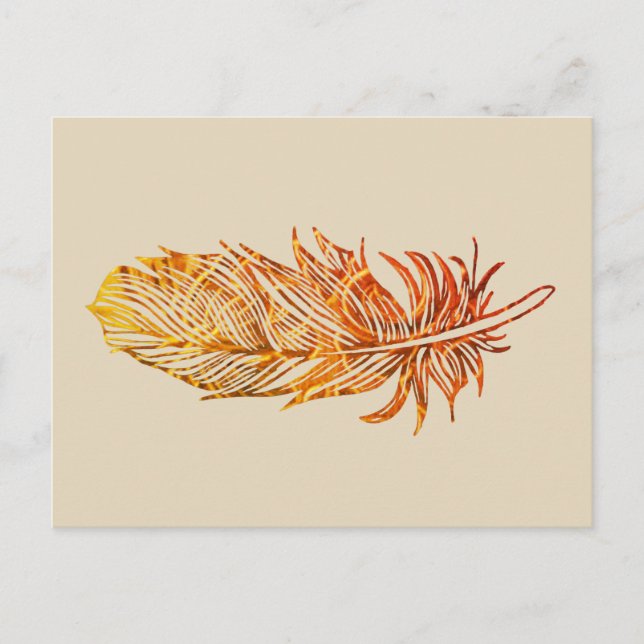 Tarjeta postal Golden Feather (Anverso)