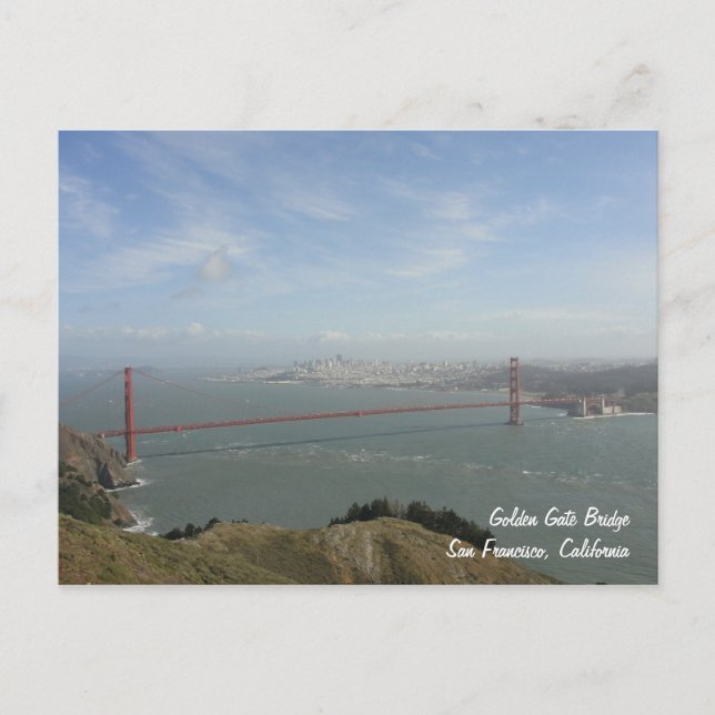 Tarjeta postal Golden Gate (Anverso)