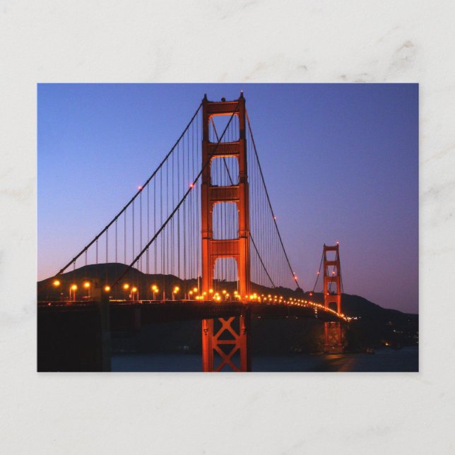 Tarjeta postal Golden Gate (Anverso)