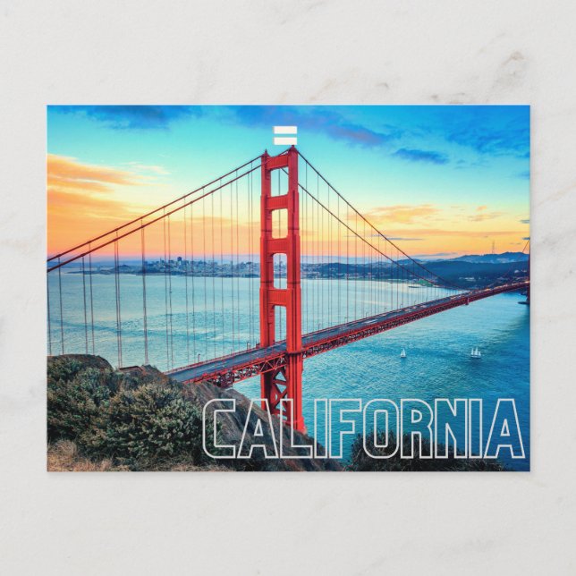 Tarjeta postal Golden Gate (Anverso)