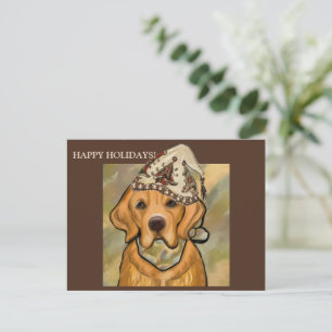 TARJETA POSTAL GOLDEN RETRIEVE