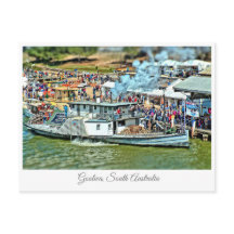 Tarjeta postal Goolwa - Festival de barcos de made