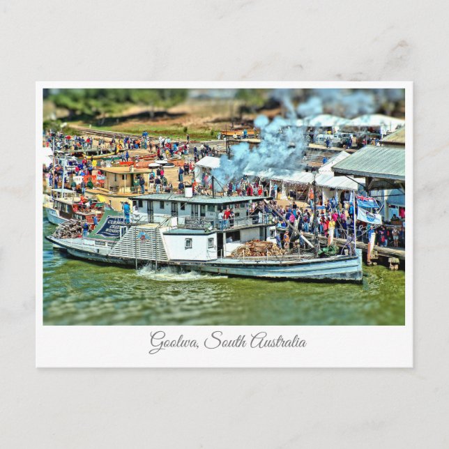 Tarjeta postal Goolwa - Festival de barcos de made (Anverso)