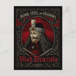 Tarjeta Postal Gótica de Vlad Drácula - Sombras de
