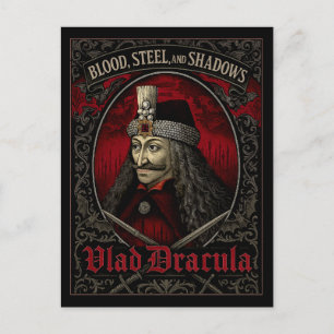 Tarjeta Postal Gótica de Vlad Drácula - Sombras de