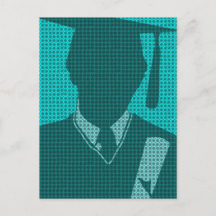 Tarjeta Postal Graduación 2011 Toga 8 en Blanco