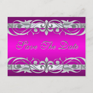 Tarjeta Postal Grand Duquesa Plata y Rosa Save The
