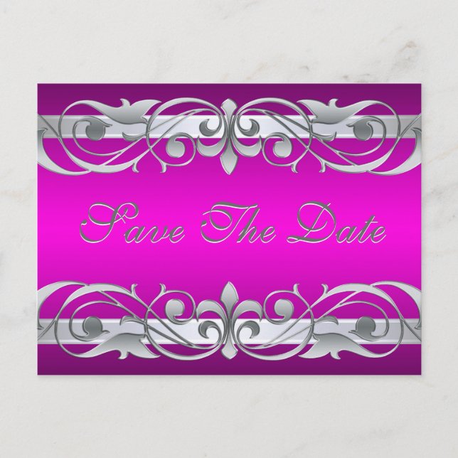 Tarjeta Postal Grand Duquesa Plata y Rosa Save The (Anverso)