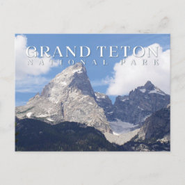 Tarjeta postal Grand Teton, tarjeta de parque naci