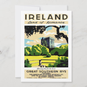 Tarjeta postal grande de 5x7 del Castillo Blarney 