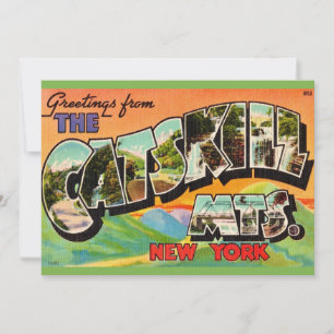 Tarjeta postal grande Vintage Catskill Mountains 5
