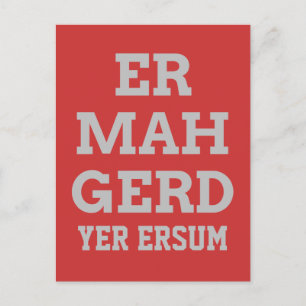 Tarjeta postal Gray Ermahgerd